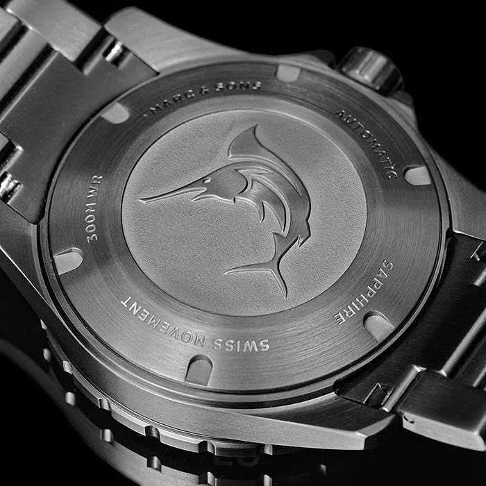 Marc & Sons Professional Diver MSD-050-08-S Herrenuhr • 300m • Keramiklünette