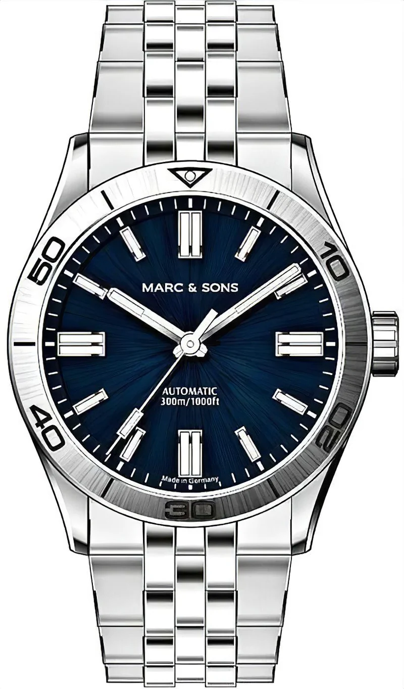 Marc and Sons Elegance MSD-048-2S Herrenuhr • ETA 2824-2 • Saphirglas