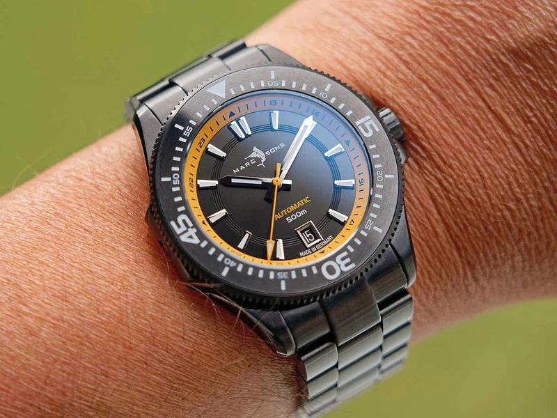 Marc and Sons Military Diver MSD-051-13 Herrenuhr • 50 ATM Wasserdicht • Sellita SW200 Automatik