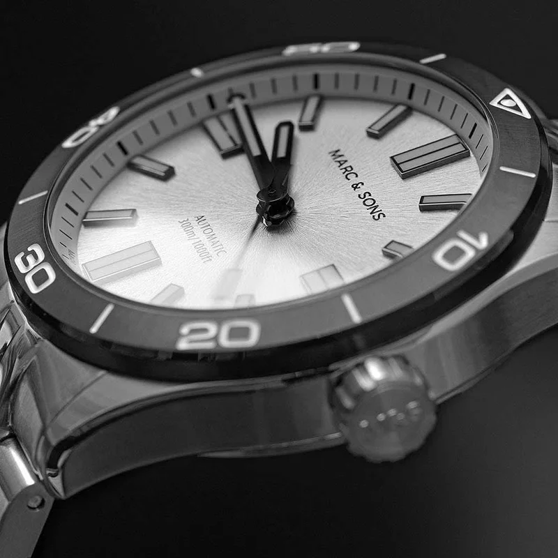 Marc and Sons Elegance MSD-048-4S Herrenuhr • Schweizer Automatikwerk • Super-LumiNova BGW9