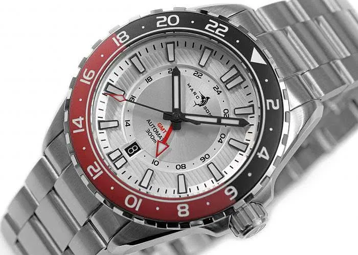 Marc and Sons Professional GMT MSG-008-08 Herrenuhr • Sellita SW330-2 • 500m WD