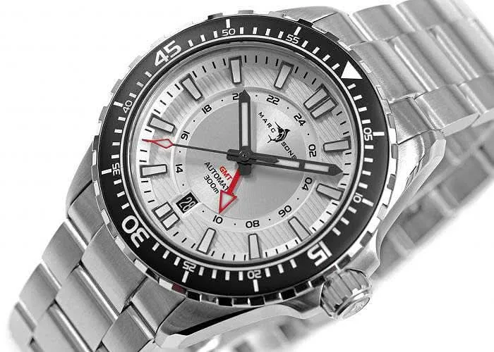 Marc and Sons GMT II MSG-008-12 Herrenuhr • 500m Wasserdicht • Sellita SW330-2