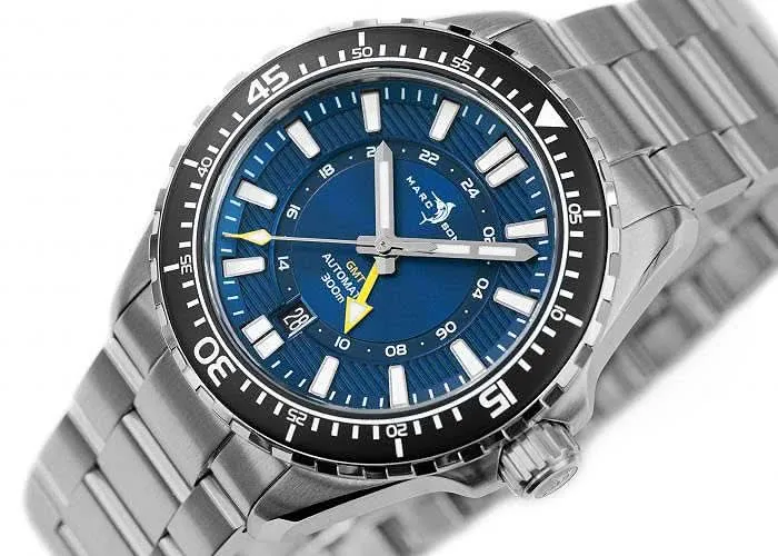 Marc and Sons GMT II - D MSG-008-10 Herrenuhr • Schweizer Werk