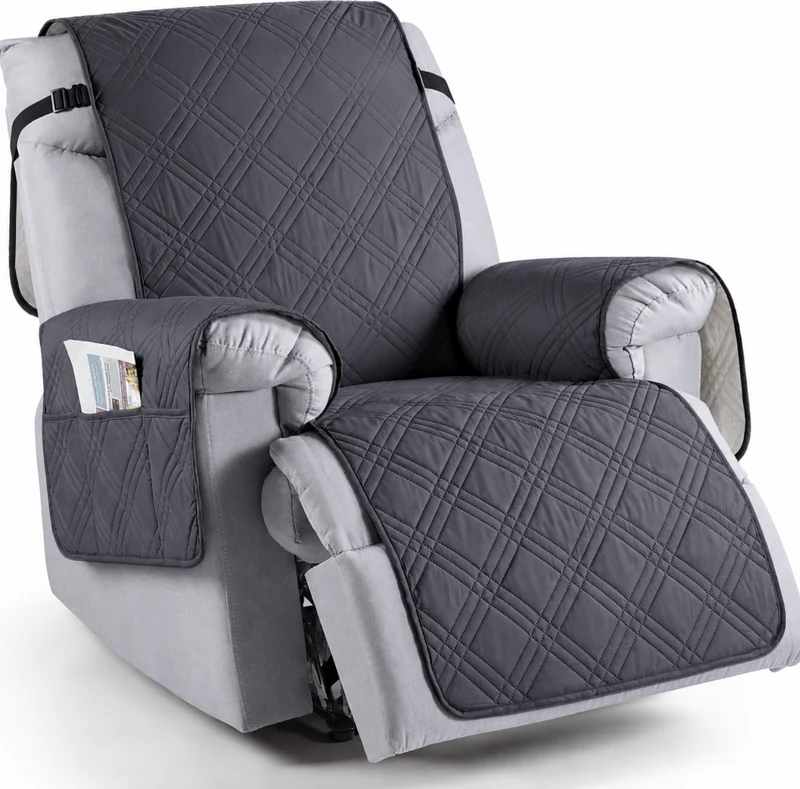 Waterdichte Relaxstoelhoes met Anti-slip Microvezel en Opbergzakken Beschermhoes Fauteuil Huisdieren | Sansoti