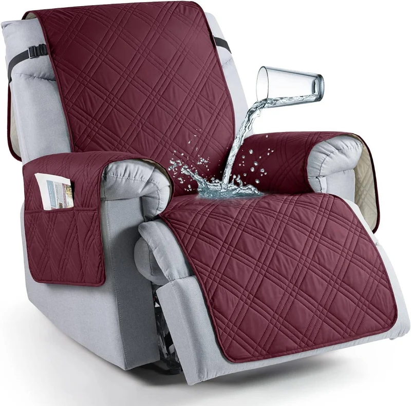 Waterdichte Relaxstoelhoes met Anti-slip Microvezel en Opbergzakken Beschermhoes Fauteuil Huisdieren | Sansoti