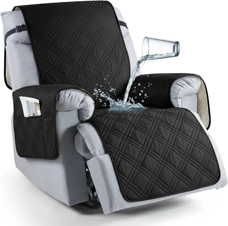 Waterdichte Relaxstoelhoes met Anti-slip Microvezel en Opbergzakken Beschermhoes Fauteuil Huisdieren | Sansoti