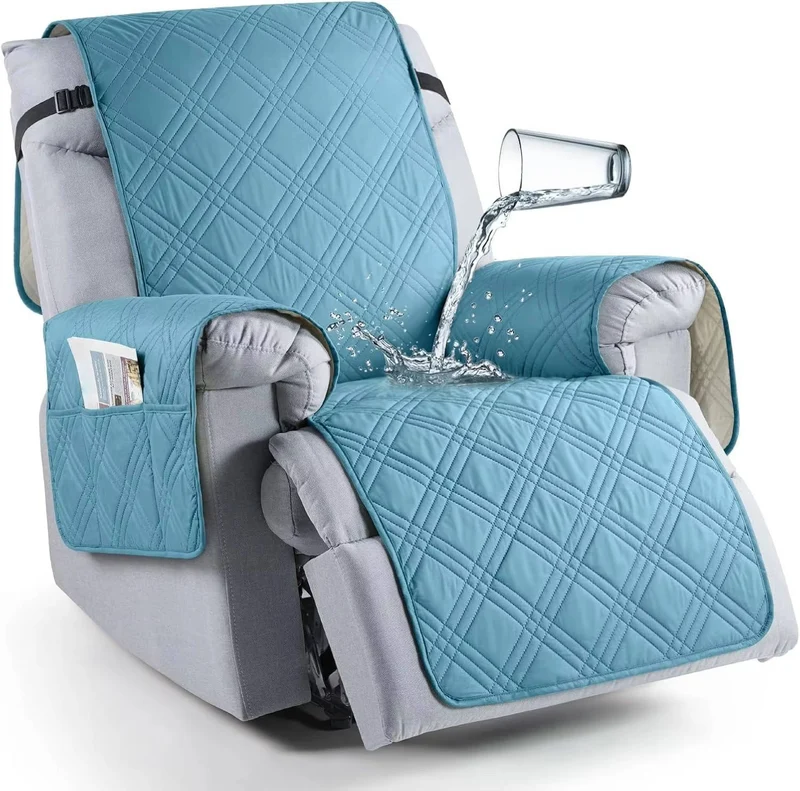Waterdichte Relaxstoelhoes met Anti-slip Microvezel en Opbergzakken Beschermhoes Fauteuil Huisdieren | Sansoti