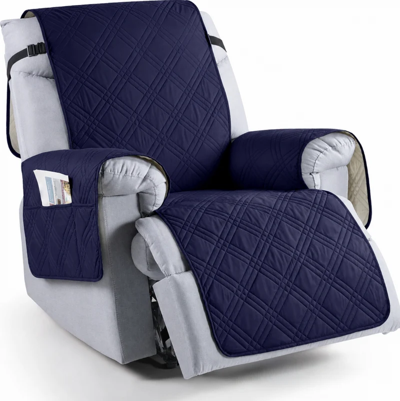 Waterdichte Relaxstoelhoes met Anti-slip Microvezel en Opbergzakken Beschermhoes Fauteuil Huisdieren | Sansoti