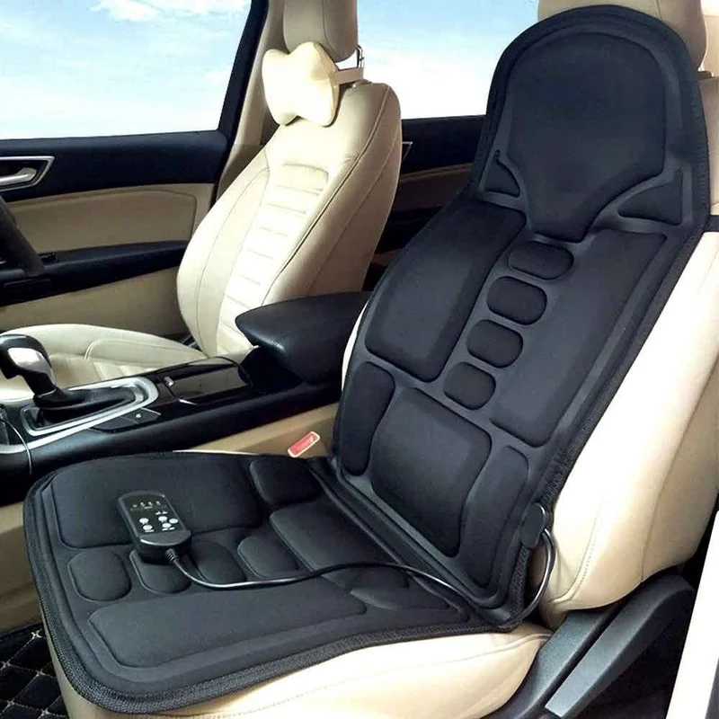 Elektrische Massagekussen met 8 Programma's Verwarmde Neksteun Shiatsu voor Stoel Auto Thuis Relaxatie | Sansoti