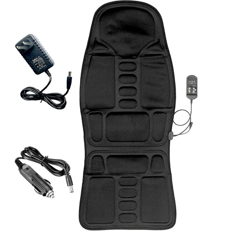 Elektrische Massagekussen met 8 Programma's Verwarmde Neksteun Shiatsu voor Stoel Auto Thuis Relaxatie | Sansoti