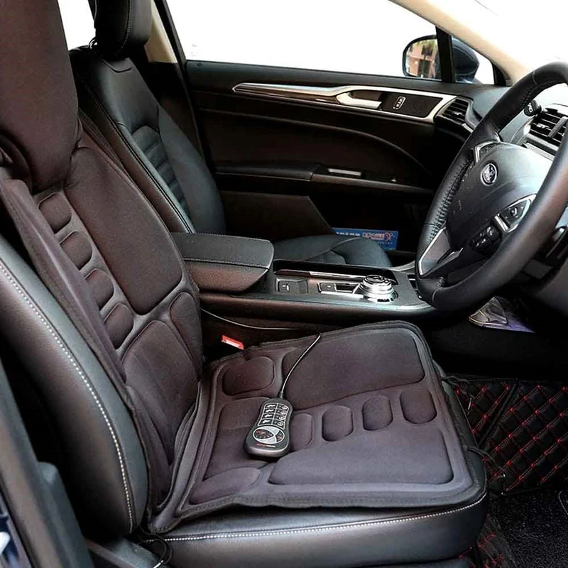 Elektrische Massagekussen met 8 Programma's Verwarmde Neksteun Shiatsu voor Stoel Auto Thuis Relaxatie | Sansoti