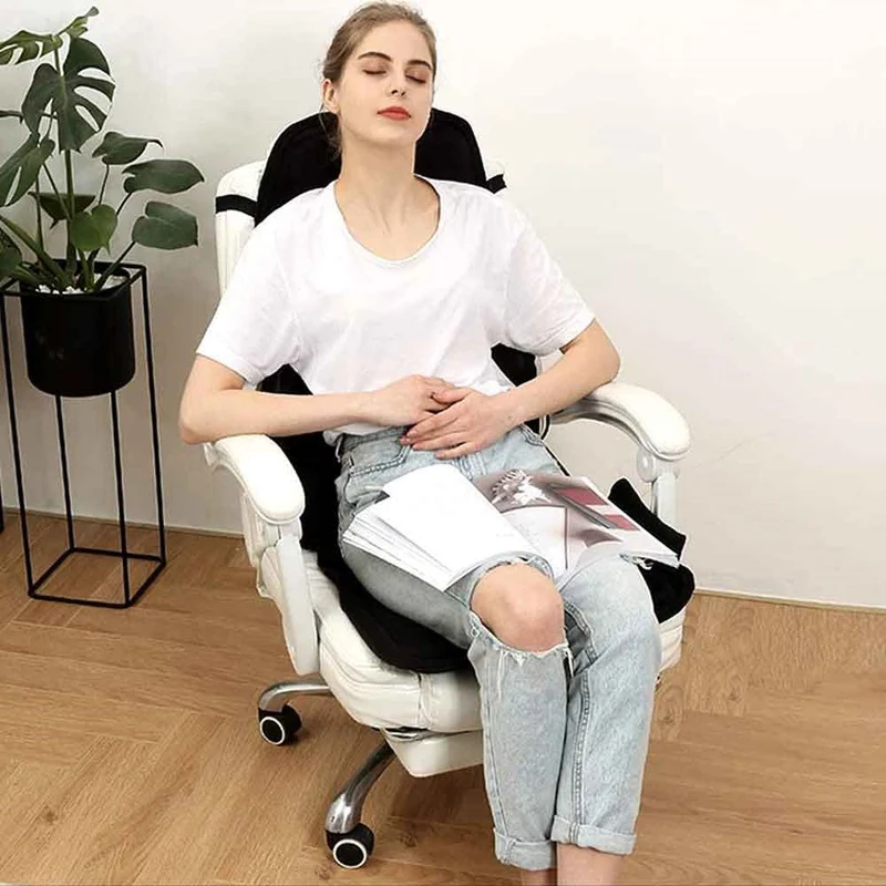 Elektrische Massagekussen met 8 Programma's Verwarmde Neksteun Shiatsu voor Stoel Auto Thuis Relaxatie | Sansoti