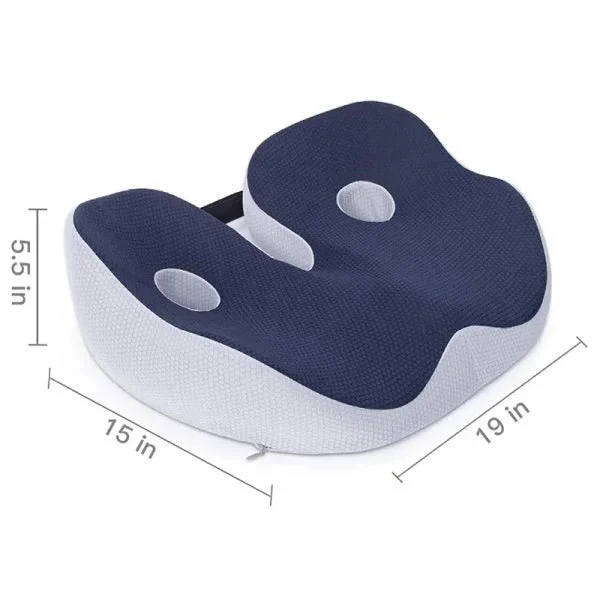 Ergonomisch Zitkussen Memory Foam Zitbeenontlasting Rugsteun Bureau Auto Stoel Orthopedisch Comfort Kantoor | Sansoti