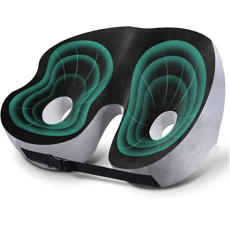 Ergonomisch Zitkussen Memory Foam Zitbeenontlasting Rugsteun Bureau Auto Stoel Orthopedisch Comfort Kantoor | Sansoti