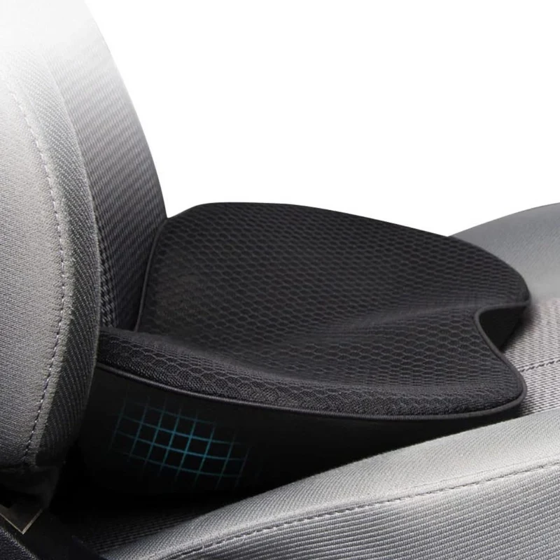 Ergonomische Zitverhoger voor Auto met Memory Foam voor Optimaal Rijcomfort Ondersteuning en Verbeterd Zicht | Sansoti