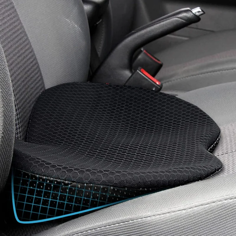 Ergonomische Zitverhoger voor Auto met Memory Foam voor Optimaal Rijcomfort Ondersteuning en Verbeterd Zicht | Sansoti