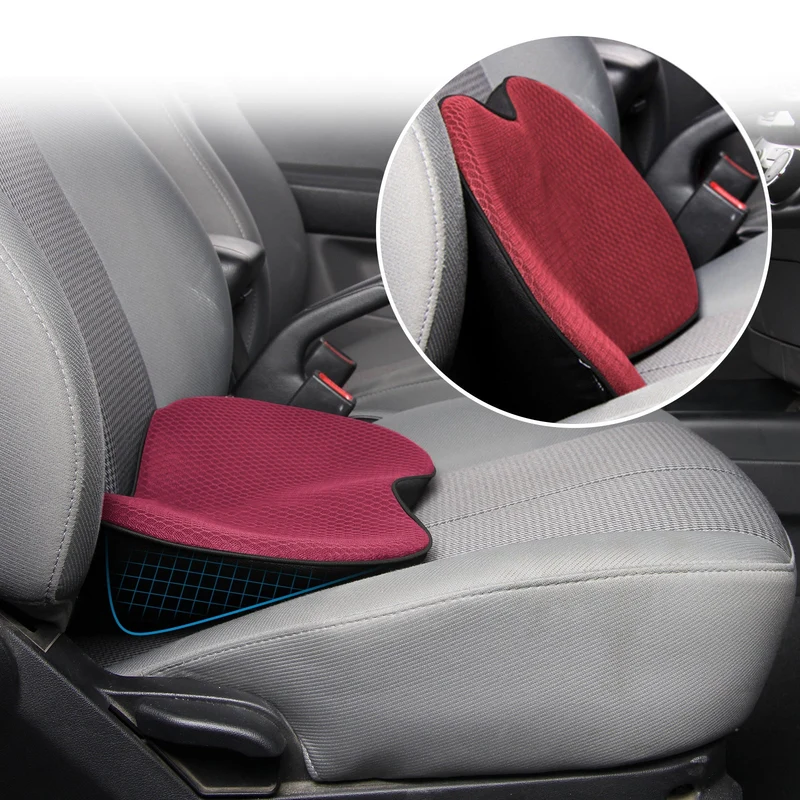 Ergonomische Zitverhoger voor Auto met Memory Foam voor Optimaal Rijcomfort Ondersteuning en Verbeterd Zicht | Sansoti