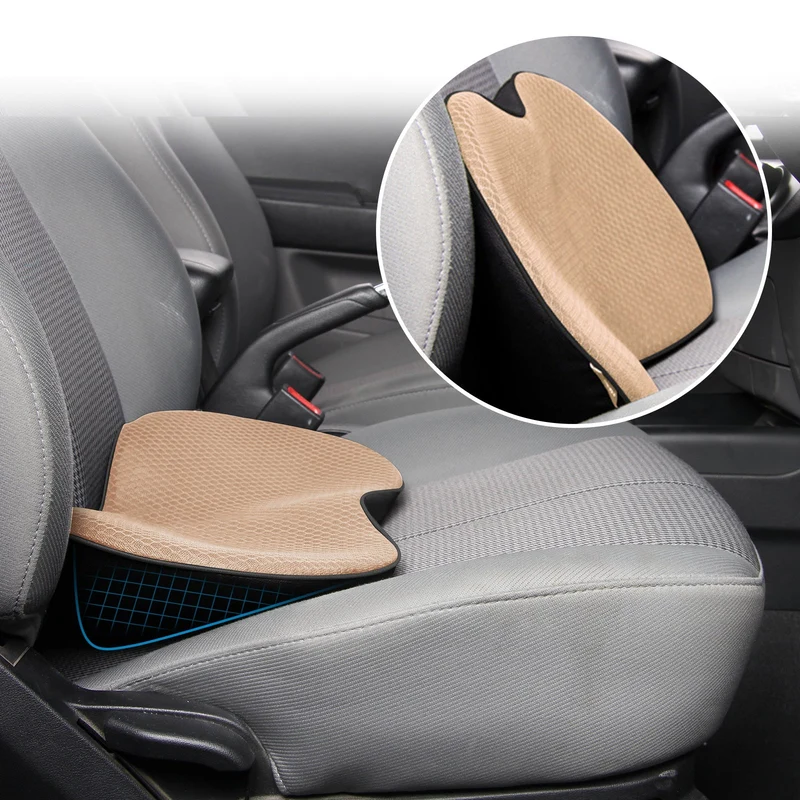 Ergonomische Zitverhoger voor Auto met Memory Foam voor Optimaal Rijcomfort Ondersteuning en Verbeterd Zicht | Sansoti
