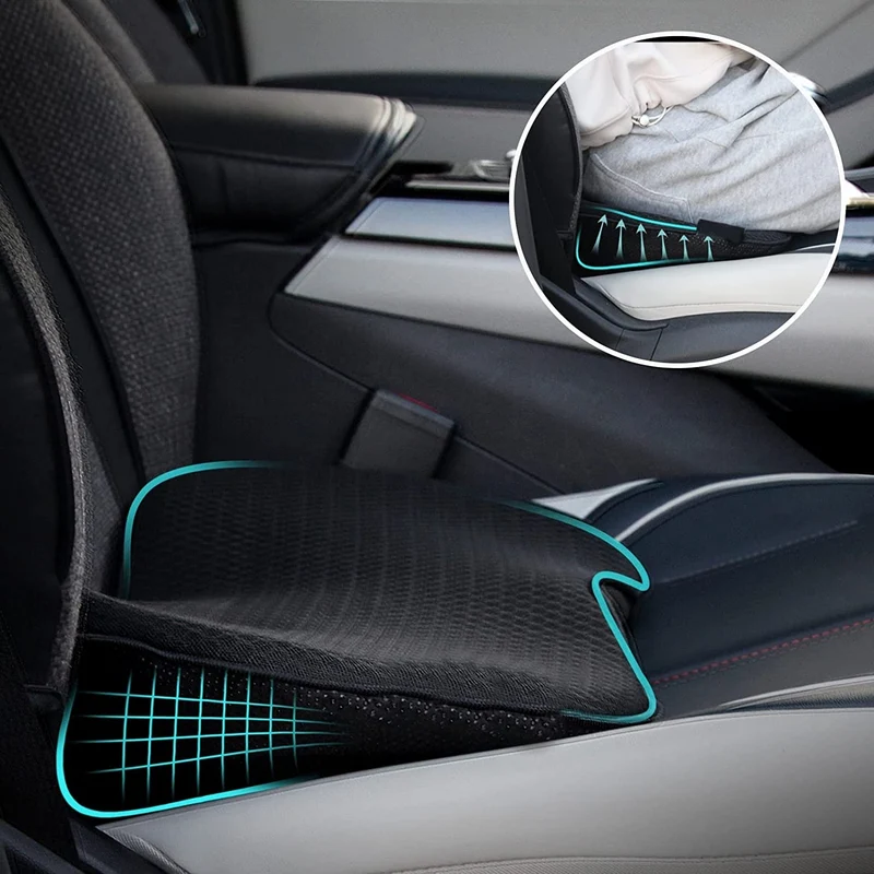 Ergonomische Zitverhoger voor Auto met Memory Foam voor Optimaal Rijcomfort Ondersteuning en Verbeterd Zicht | Sansoti
