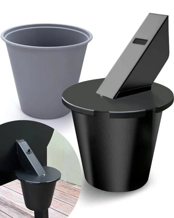 Vetopvangbak BBQ met Afsluitdeksel en Herbruikbare Liner 1.6 inch Vierkant voor Grill en Pellet Smoker | Sansoti