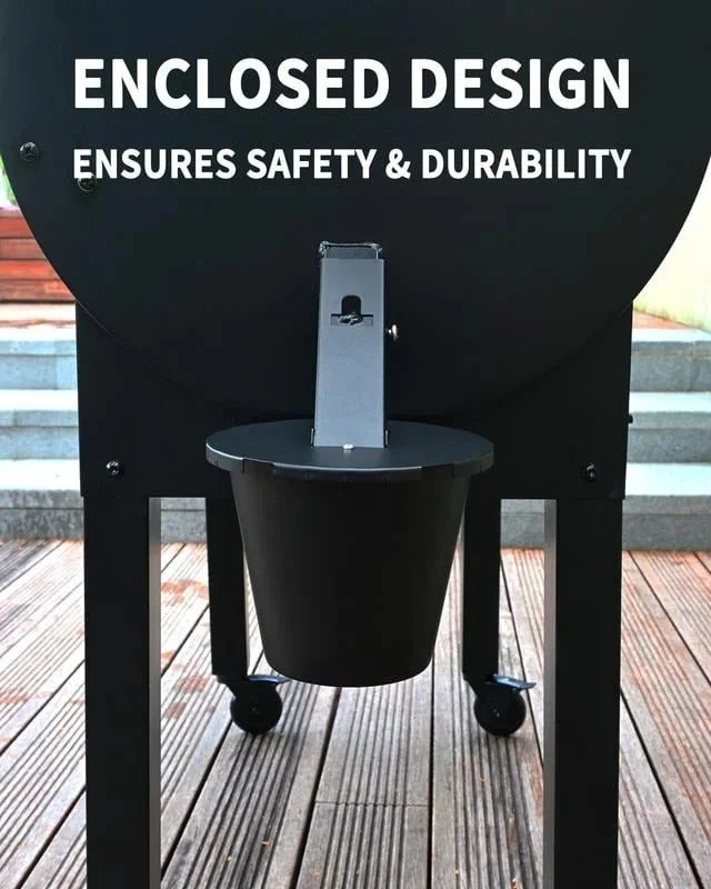 Vetopvangbak BBQ met Afsluitdeksel en Herbruikbare Liner 1.6 inch Vierkant voor Grill en Pellet Smoker | Sansoti
