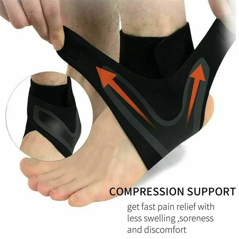Verstelbare Enkelbrace met Compressie voor Optimale Ondersteuning bij Enkelklachten Blessures en Sportblessures | Sansoti