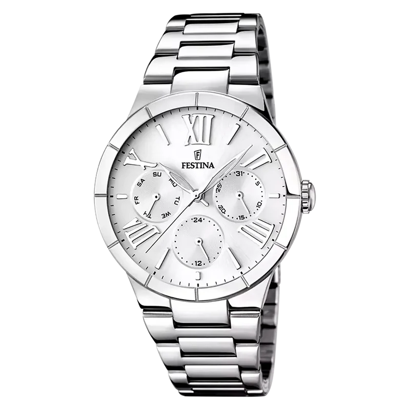 Festina Boyfriend F16716/1 Damen • Mineralglas • Multifunktion mit Kalender