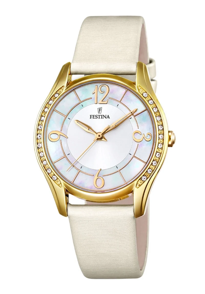 Festina Klassik F20438/2 Damenuhr Silber • Mineralglas • 10 BAR Wasserdicht