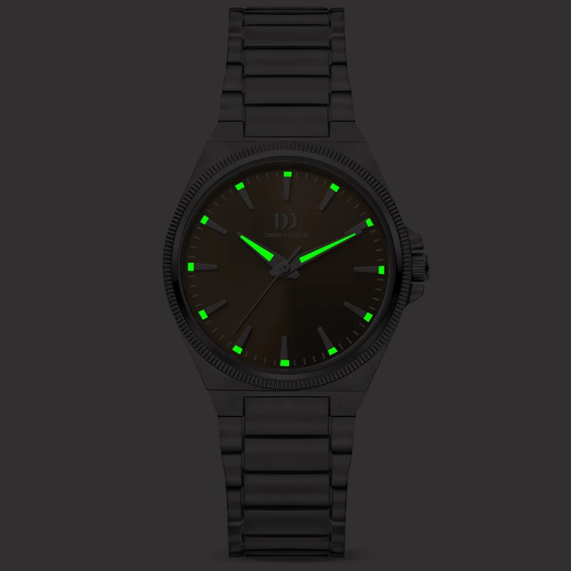 Danish Design DKx Pro IV97Q1303 Damen Armbanduhr Silber/Haselnuss • Saphirglas • 5 ATM Wasserdicht
