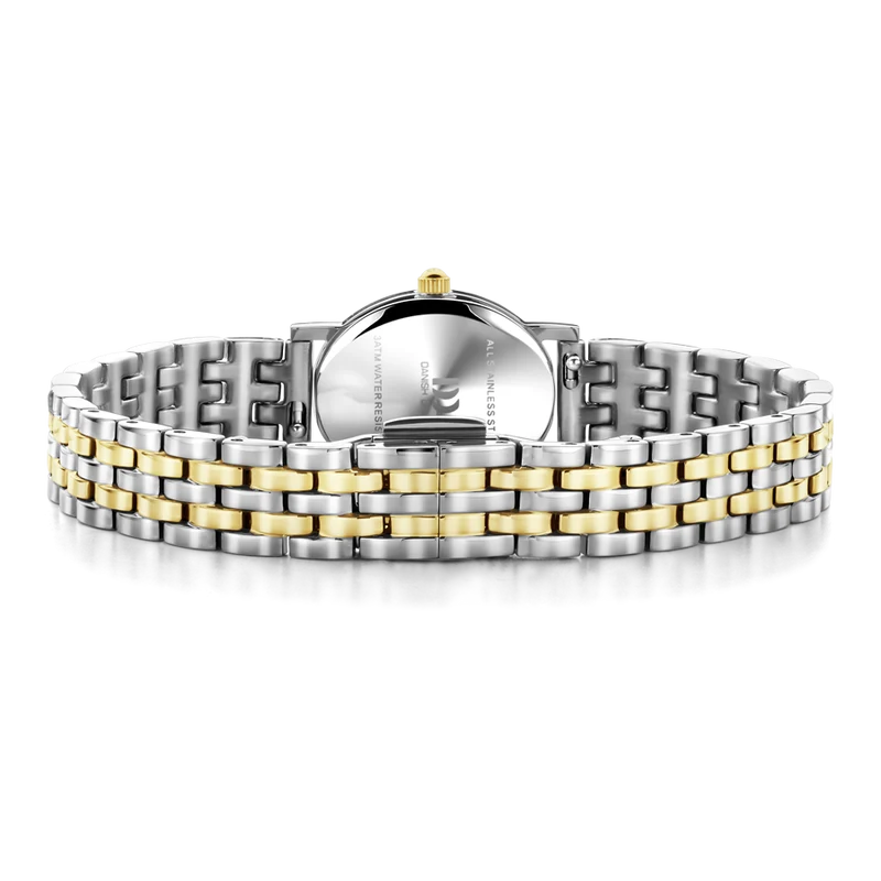Danish Design Eloise IV95Q1310 Damenuhr Bicolor • Ovales Edelstahlgehäuse • Schnellwechselarmband