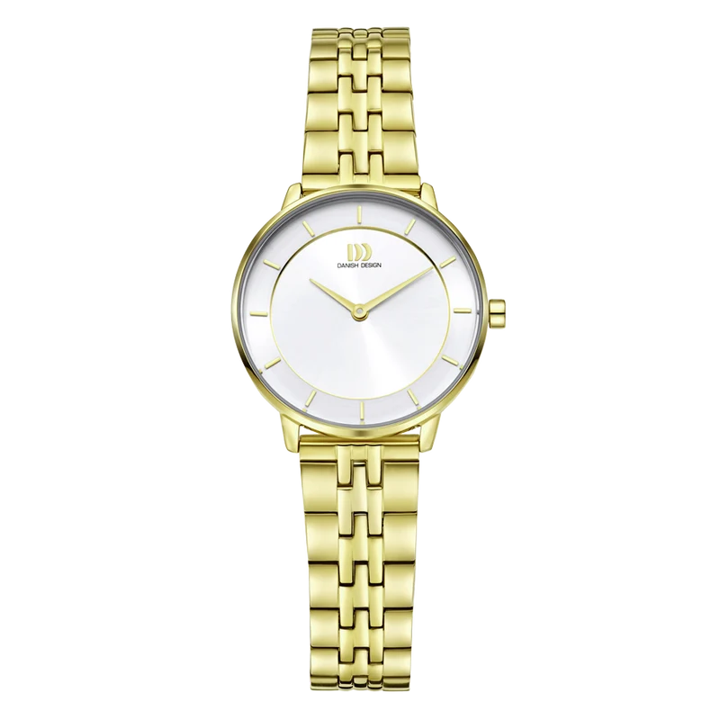 Danish Design Lana IV91Q1294 Damenuhr Gold • Mineralglas • Analoges Quarzwerk