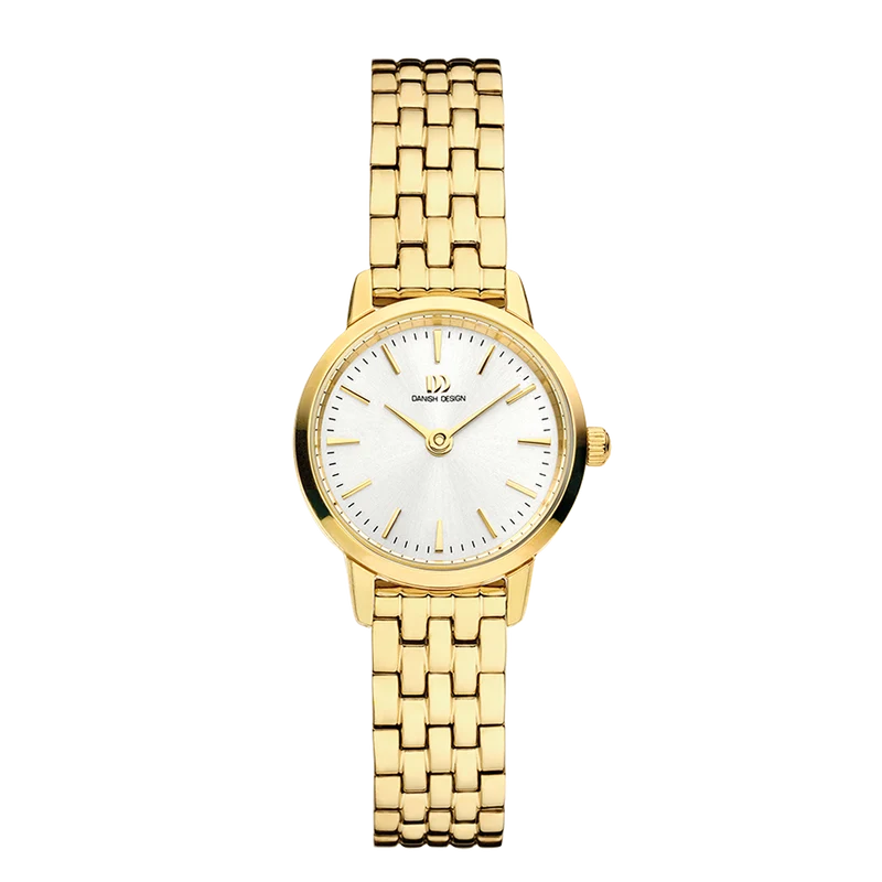 Danish Design Akilia Mini Link IV91Q1268 Damenuhr Gold • Edelstahlarmband • Schnellwechselsystem