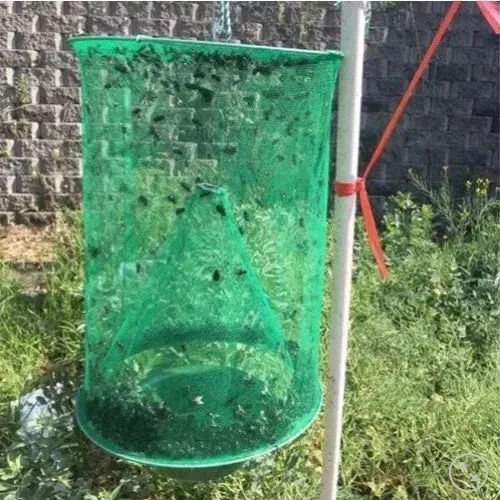 Herbruikbare Vliegenval met Lokaas Container voor Effectieve Vliegenbestrijding Tuin Stal Terras Gazon | Sansoti