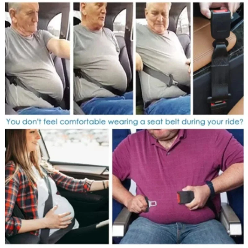 Gordelverlenging Auto 36cm Metaal ABS Universeel Veiligheidsgordel Verlenger Extra Comfort Veiligheid | Sansoti
