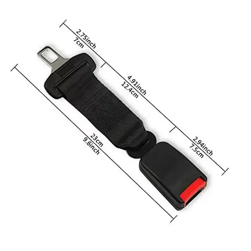 Gordelverlenging Auto 36cm Metaal ABS Universeel Veiligheidsgordel Verlenger Extra Comfort Veiligheid | Sansoti