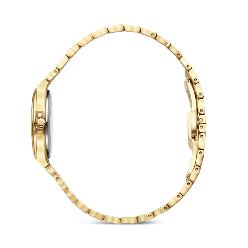 Danish Design DKx Pro IV87Q1303 Damenuhr Goldfarben • Saphirglas • Leuchtmasse