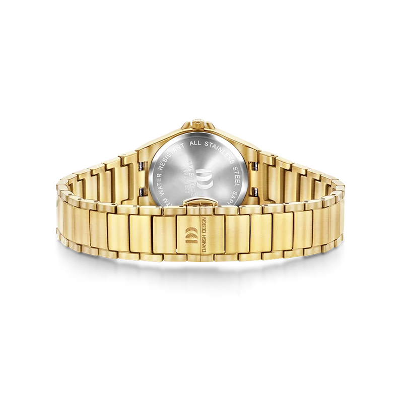 Danish Design Tidløs IV84Q1303 Damenuhr Gold • Saphirglas • 5 ATM Wasserdicht