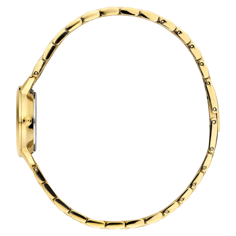 Danish Design Akilia IV84Q1268 Damenuhr Goldfarben • Mineralglaswerk • Metallgliederarmband