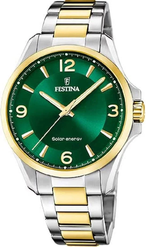 Festina Solar Energy F20657/3 Herrenuhr • Solar • Bicolor