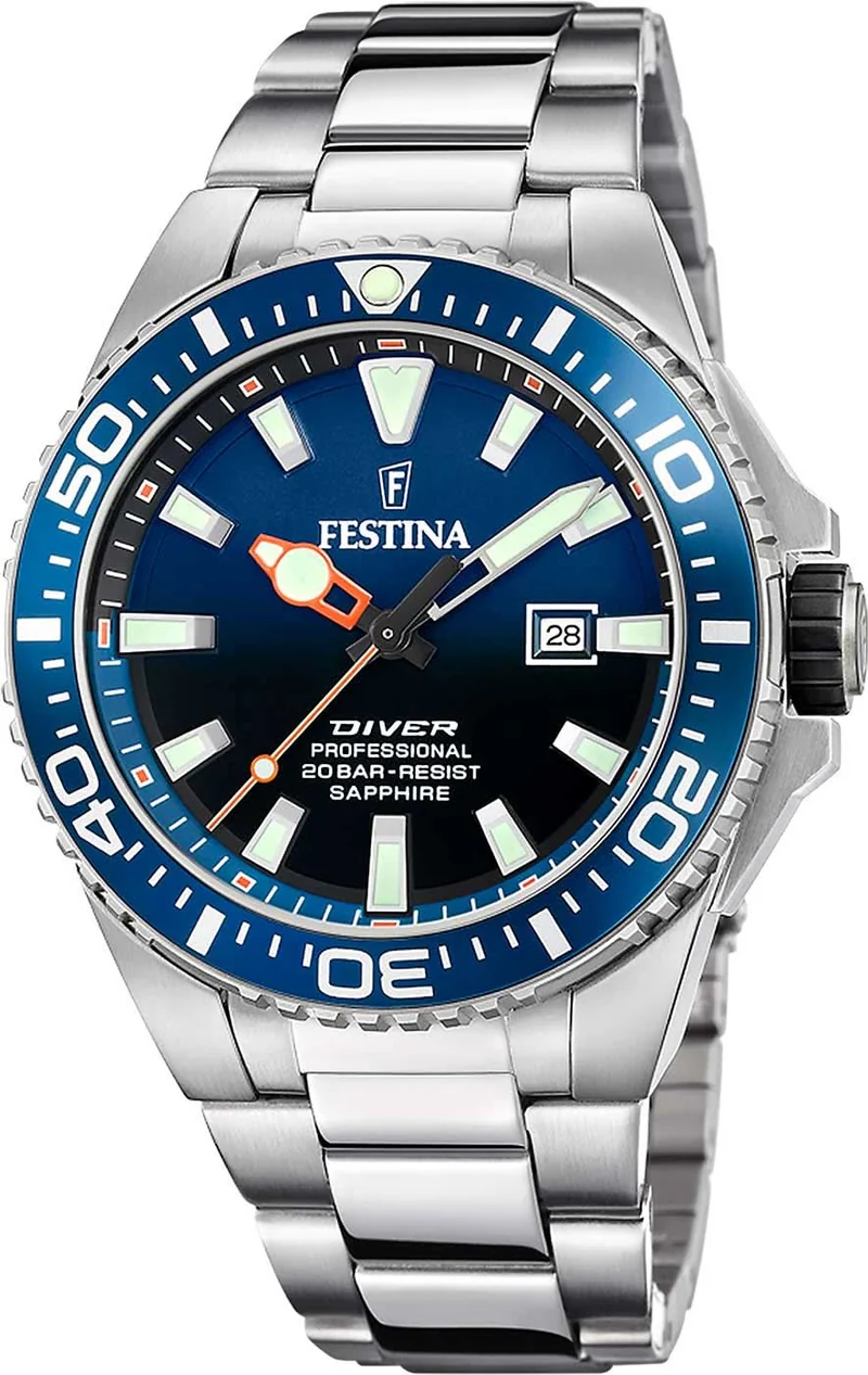 Festina The Originals F20663/1 Herrenuhr • Saphirglas • 20 ATM