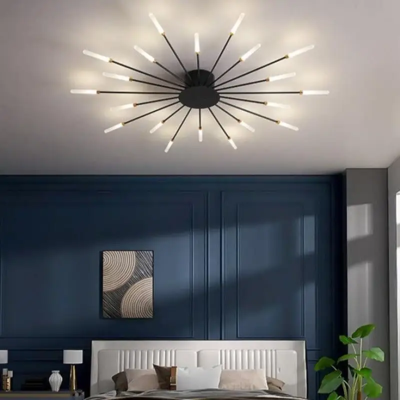 Plafondlamp Buizen Design Italiaans Aluminium Acryl LED G9 60W Woonkamer Hal Modern