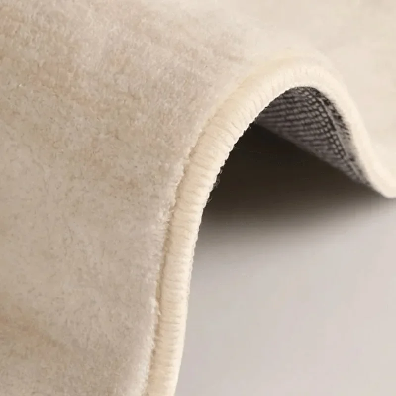 Vloerkleed Crème Organische Vorm Antislip Zacht Polyester Modern Design | Sansoti
