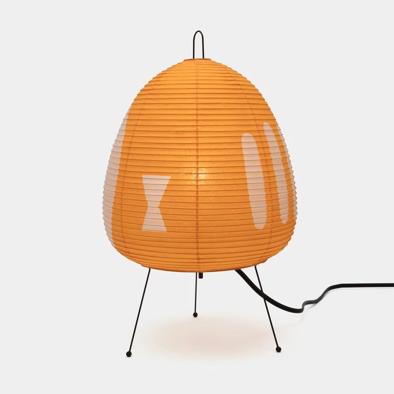 Tafellamp Rijstpapier Japans Design Retro Met IJzeren Voet 47cm E27 | Sansoti
