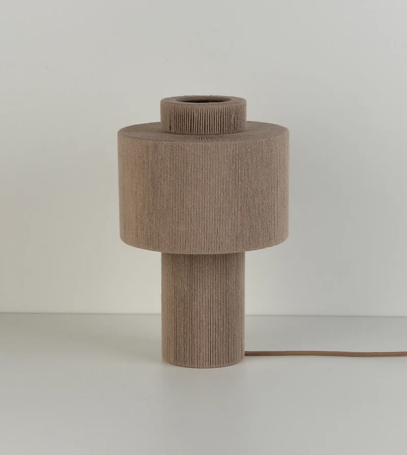 Hanglamp Gevlochten Katoen Natuurlijk Design 25cm Boho Sfeerverlichting | Sansoti
