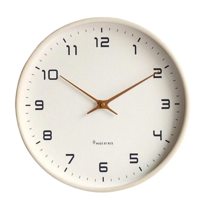 Houten Wandklok Scandinavisch Minimalistisch Stil 25cm 30cm Rond | Sansoti