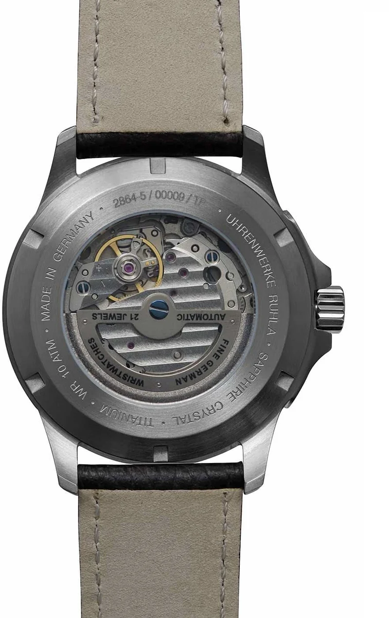 Bauhaus Aviation 2864-5 Herrenuhr • Titanium • Made in Germany