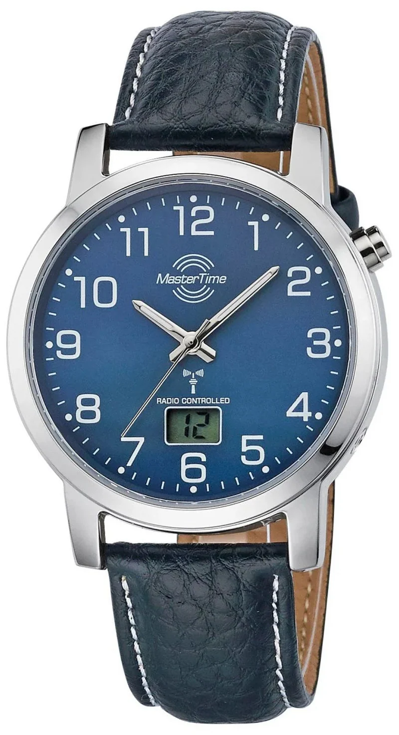 Master Time Basic MTGA-10493-32L Herrenuhr • Funktechnologie • Hohe Ablesbarkeit
