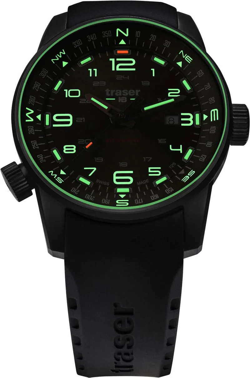 Traser P68 Pathfinder 110457 Herrenuhr • Trigalight Leuchttechnologie • Swiss Made