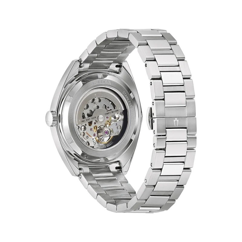 Bulova Surveyor 96A292 Herrenuhr • Skelettiertes Automatikwerk • Blaues Zifferblatt