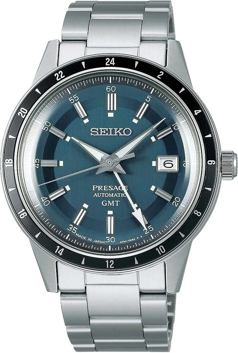Seiko Presage SSK009J1 Herrenuhr • Automatik GMT • Retro